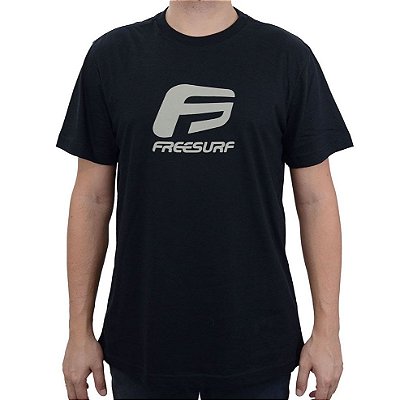 Camiseta Masculina Freesurf MC Classic Preta - 110405