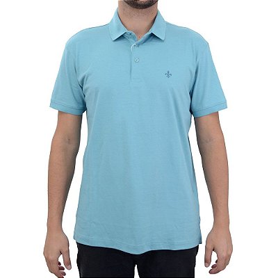 Camisa Polo Masculina Dudalina Pima Ultrasoft Azul - 08751