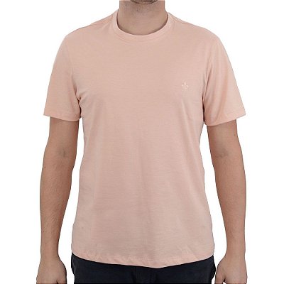 Camiseta Masculina Dudalina MC Essencial Rosa Claro - 087717