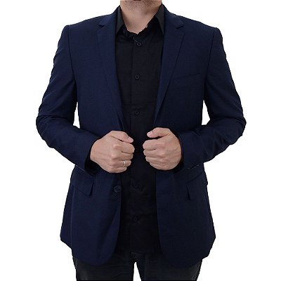 Blazer Masculino Dudalina Classico Azul Marinho - 6605014