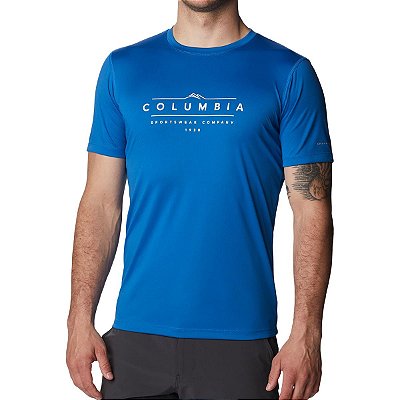 Camiseta Masculina Columbia MC Zero Rules Graphic Azul - 153