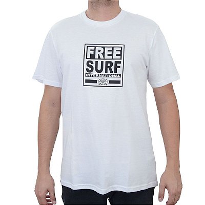 Camiseta Masculina Freesurf Reedition Branca - 1104