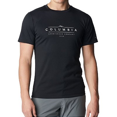 Camiseta Masculina Columbia MC Zero Rules Graphic Preta 1533