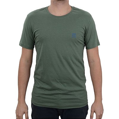 Camiseta Masculina King&Joe Slim Verde Militar - CA2100