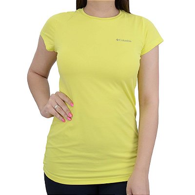 Camiseta Feminina Columbia Neblina Amarela - 3204