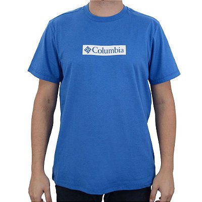 Camiseta Masculina Columbia Csc Branded Azul Claro - 321014