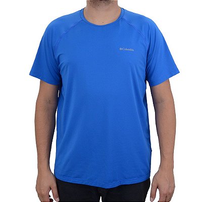 Camiseta Masculina Columbia MC Aurora Azul - 320429