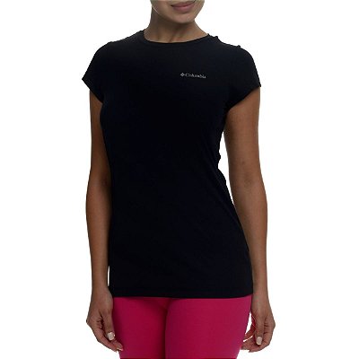 Camiseta Feminina Columbia MC Neblina Preta - 3204