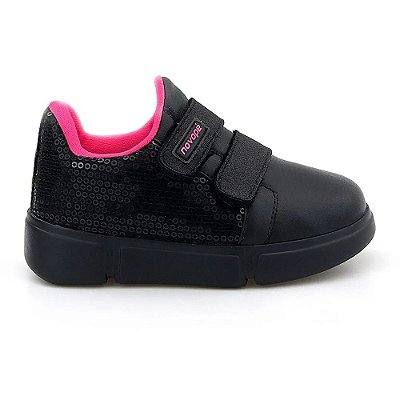 Tênis Infantil Feminino Novopé Encanto Preto - 5000