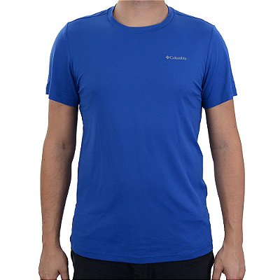 Camiseta Masculina Columbia MC Neblina Azul Col - 320424401