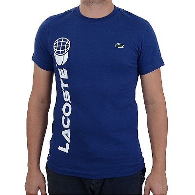 Camiseta Masculina Lacoste Sport Azul Marinho - TH179523
