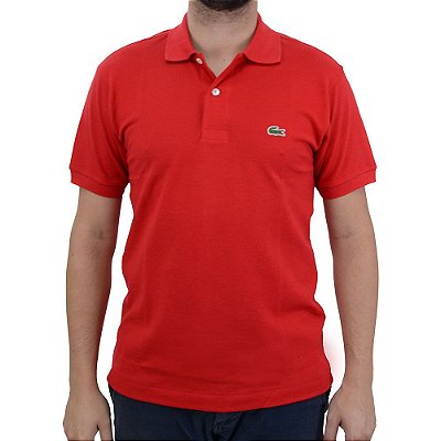 Camisa Polo Masculina Lacoste Classic Fit Vermelha - L121223