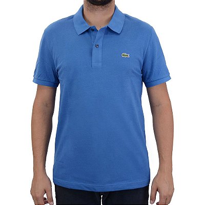 Camisa Polo Masculina Lacoste Slim Fit Azul  - PH186223