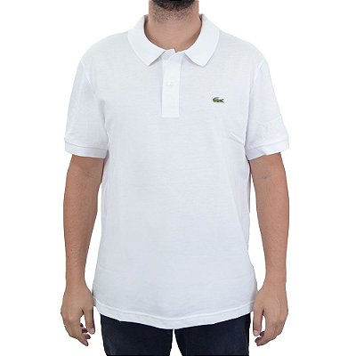 Camisa Polo Masculina Lacoste Slim Fit Branca - PH186223