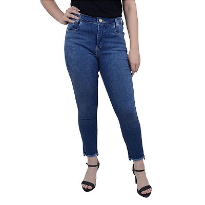 Calça Jeans Feminina Tharog Cropped Curve Up Duo - TH1764JE