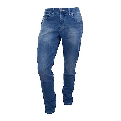 Calça Jeans Masculina Ogochi Concept Slim Azul Médio - 00250