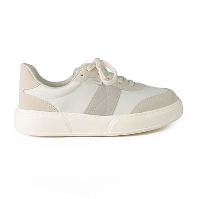 Tênis Feminino Dakota Foggia Branco e Bege - DA511