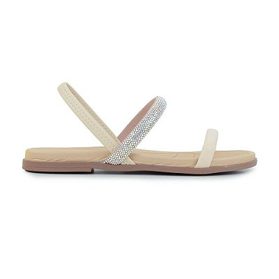 Sandália Feminina Beira Rio Bege - 8507