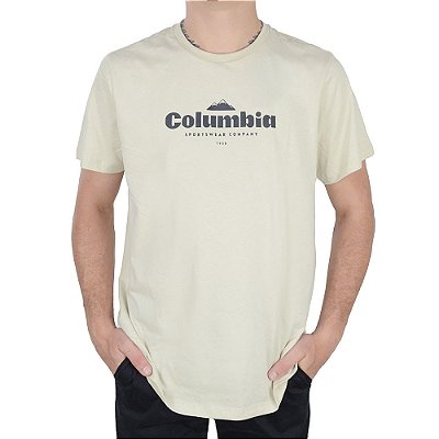 Camiseta Masculina Columbia MC Elevate High Bege - 32104