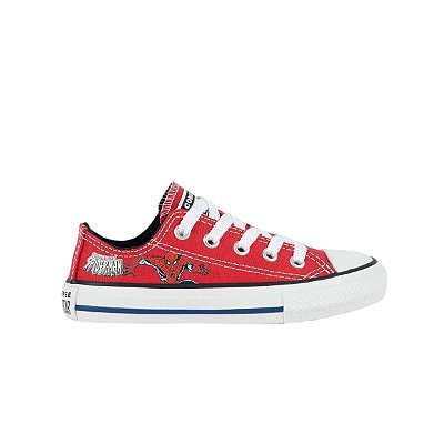 Tênis Infantil Converse All Star Homem Aranha Ox Vermelho - CK1308