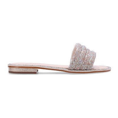 Chinelo Feminino Luz da Lua Strass Bege - 80150010
