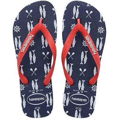 Chinelo Adulto Havaianas Top Nautical Vermelho - 41371