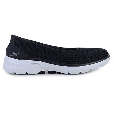 Tênis Feminino Skechers Go Walk 6 Preto - 8961