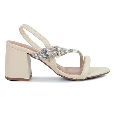 Sandália Feminina Beira Rio Bege - 8436