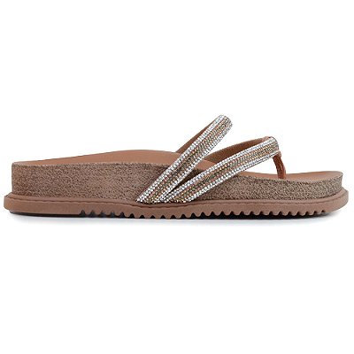 Chinelo Feminino Beira Rio Marrom - 8524