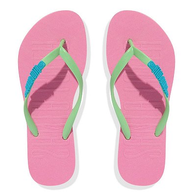 Chinelo Feminino Santa Lolla Flip Flop Rosa Verde - 06BC