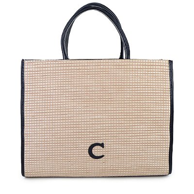 Bolsa Feminina Cecconello Tote Grande Bege - C2533