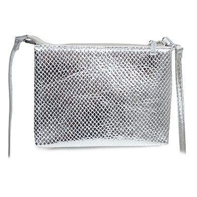 Bolsa Feminina Santa Lolla Clutch Metalizado Prata - 0450