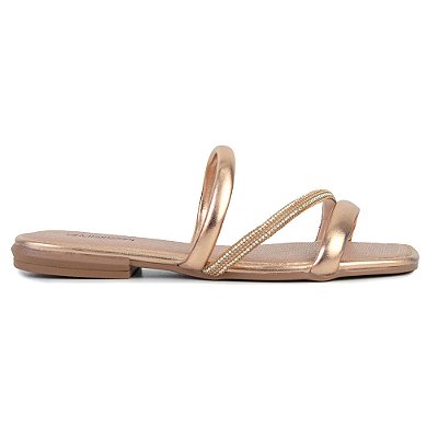 Chinelo Feminino Mississipi Rives Metal Rosa - MB751