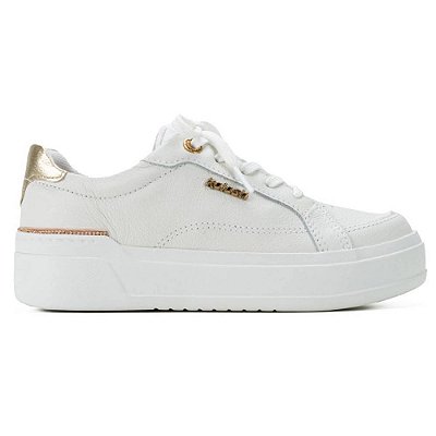 Tênis Feminino Kolosh Plataforma Couro Branco - C3945