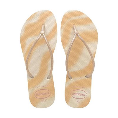 Chinelo Feminino Havaianas Tube Gloss Bege Palha - 4149883