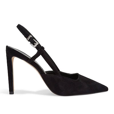 Scarpin Feminino Santa Lolla Salto Fino Couro Preto - 01F8