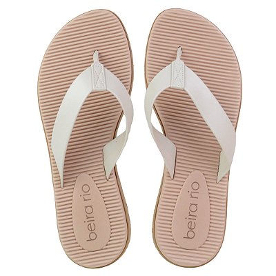 Chinelo Feminino Beira Rio Branco Off - 8395