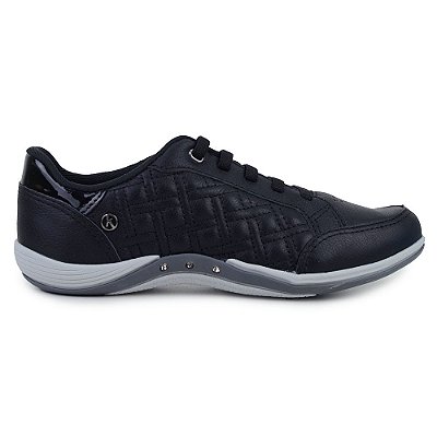 Tênis Feminino Kolosh Casual Medley Couro Preto - C3843
