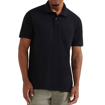 Camisa Polo Masculina Hering MC Regular Preta - 3M2AN10EN