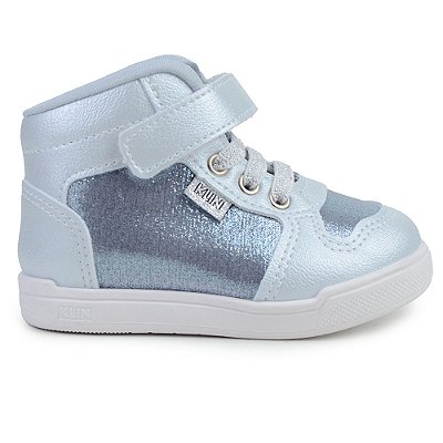 Tênis Infantil Feminino Klin Baby Sky Metalizado Azul - 3580