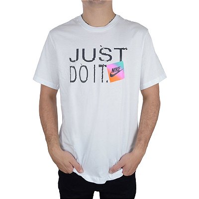 Camiseta Masculina Nike MC The Nike Tee Branca - HJ056