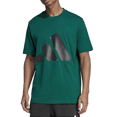 Camiseta Masculina Adidas MC Regular Fit Verde - JE8932