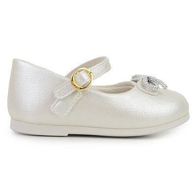 Sapatilha Infantil Feminina Klin Princesa Baby Branca - 1251