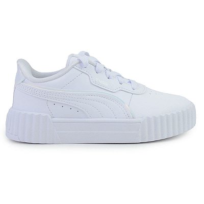 Tênis Infantil Feminino Puma Carina 3.0 Holo Branco - 402281