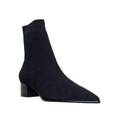 Bota Feminina Carrano Cano Médio Knit Preta - 71600