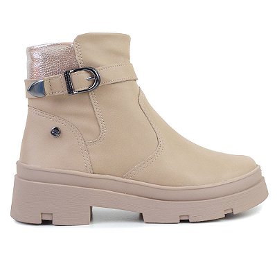 Bota Infantil Feminina Pink Cats Berteli Bege - V5321
