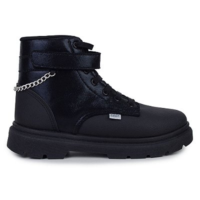 Bota Infantil Feminina Klin London Preta - 36600