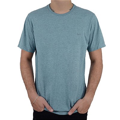 Camiseta Masculina Ogochi MC Slim Mescla Azul - 0064
