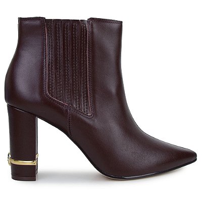 Bota Feminina Jorge Bischoff Cano Baixo Marrom - J17265009