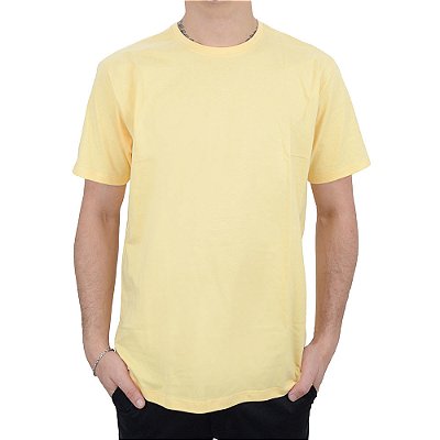 Camiseta Masculina Ogochi MC Essencial Slim Amarela - 006490